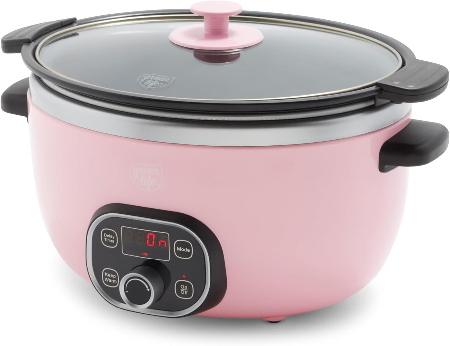 🍲 Extra-Large 6QT Ceramic Slow Cooker – Healthy, Family-Ready & Programmable ✨