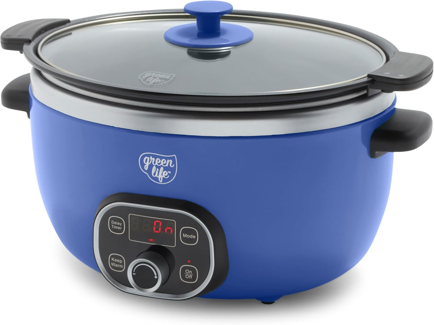 🍲 Extra-Large 6QT Ceramic Slow Cooker – Healthy, Family-Ready & Programmable ✨