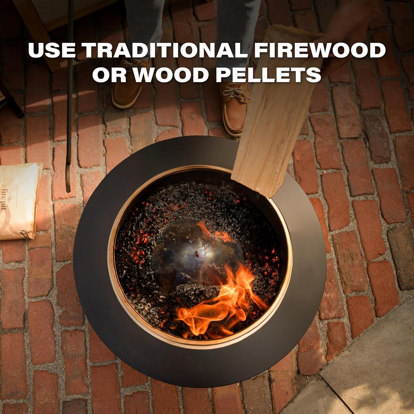 🔥 Outdoor Patio Fire Pit Set – Smokeless & Weather-Resistant 🌟 Perfect for Cozy Nights!