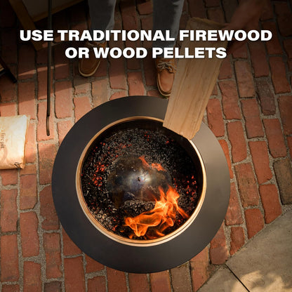 🔥 Outdoor Patio Fire Pit Set – Smokeless & Weather-Resistant 🌟 Perfect for Cozy Nights!