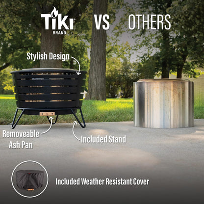 🔥 Outdoor Patio Fire Pit Set – Smokeless & Weather-Resistant 🌟 Perfect for Cozy Nights!