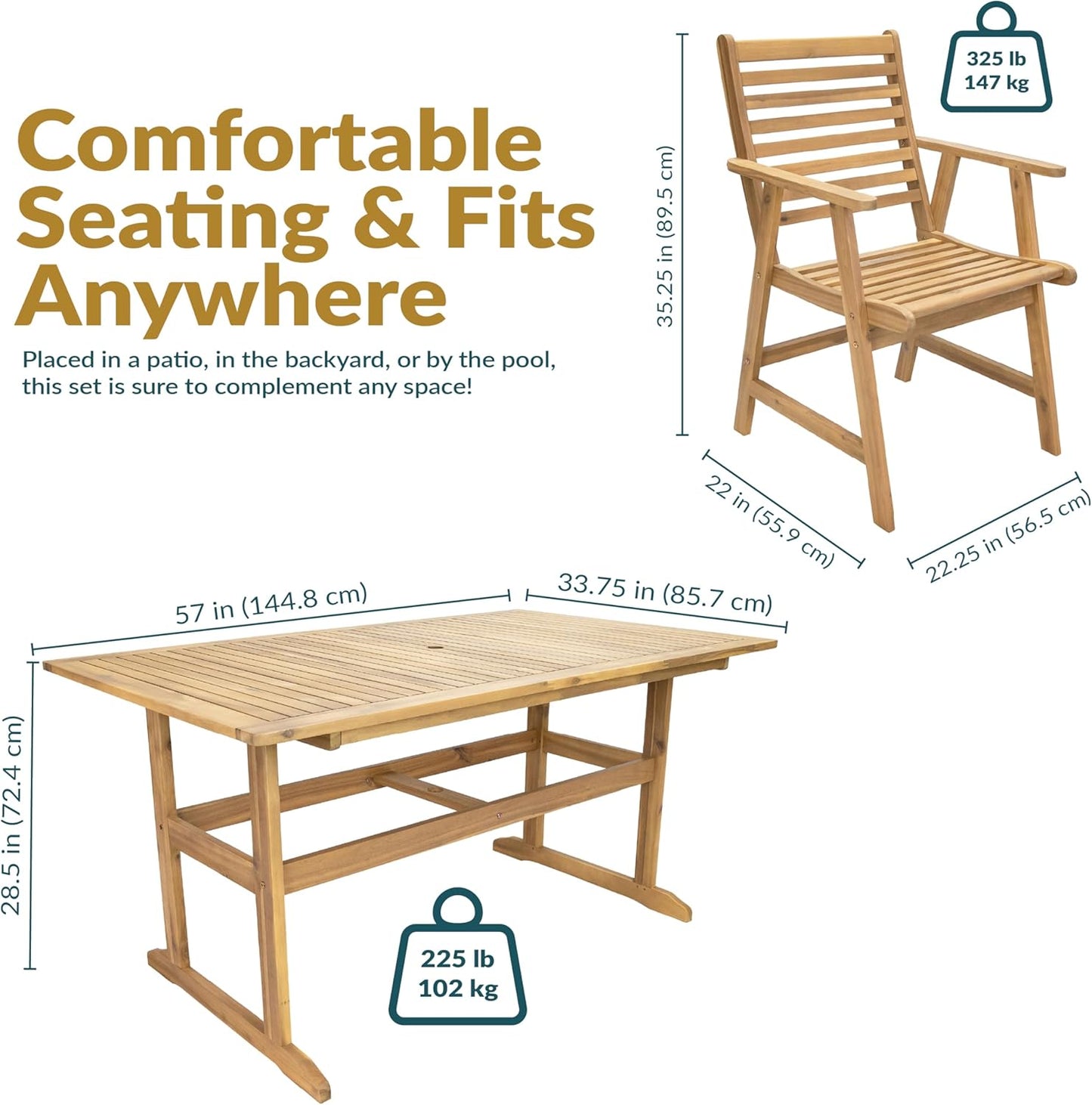 🌞 Cozy 7-Piece Outdoor Patio Dining Set – Relax, Dine & Enjoy Alfresco 🍹🍽️