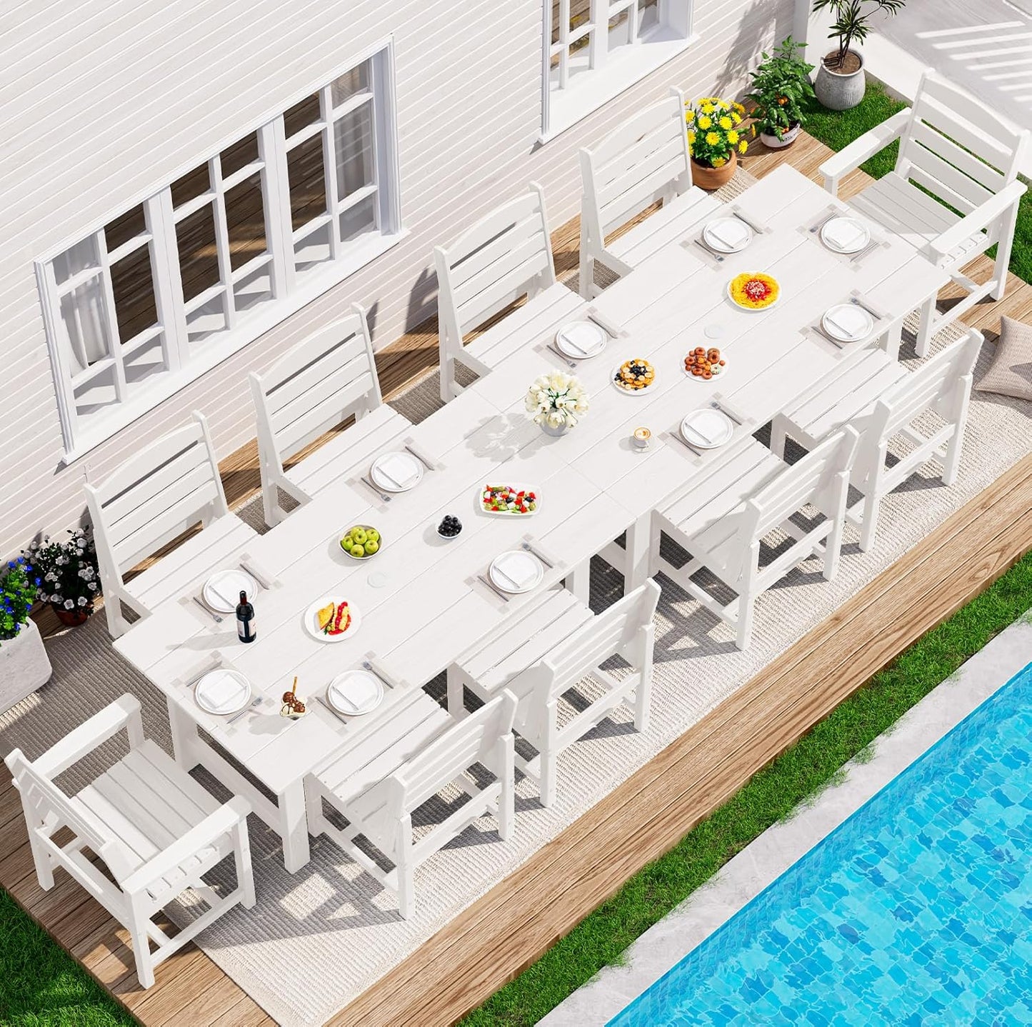 🌞 12-Piece Outdoor Dining Set – Stylish Patio Comfort & Family Gatherings 🍽️✨