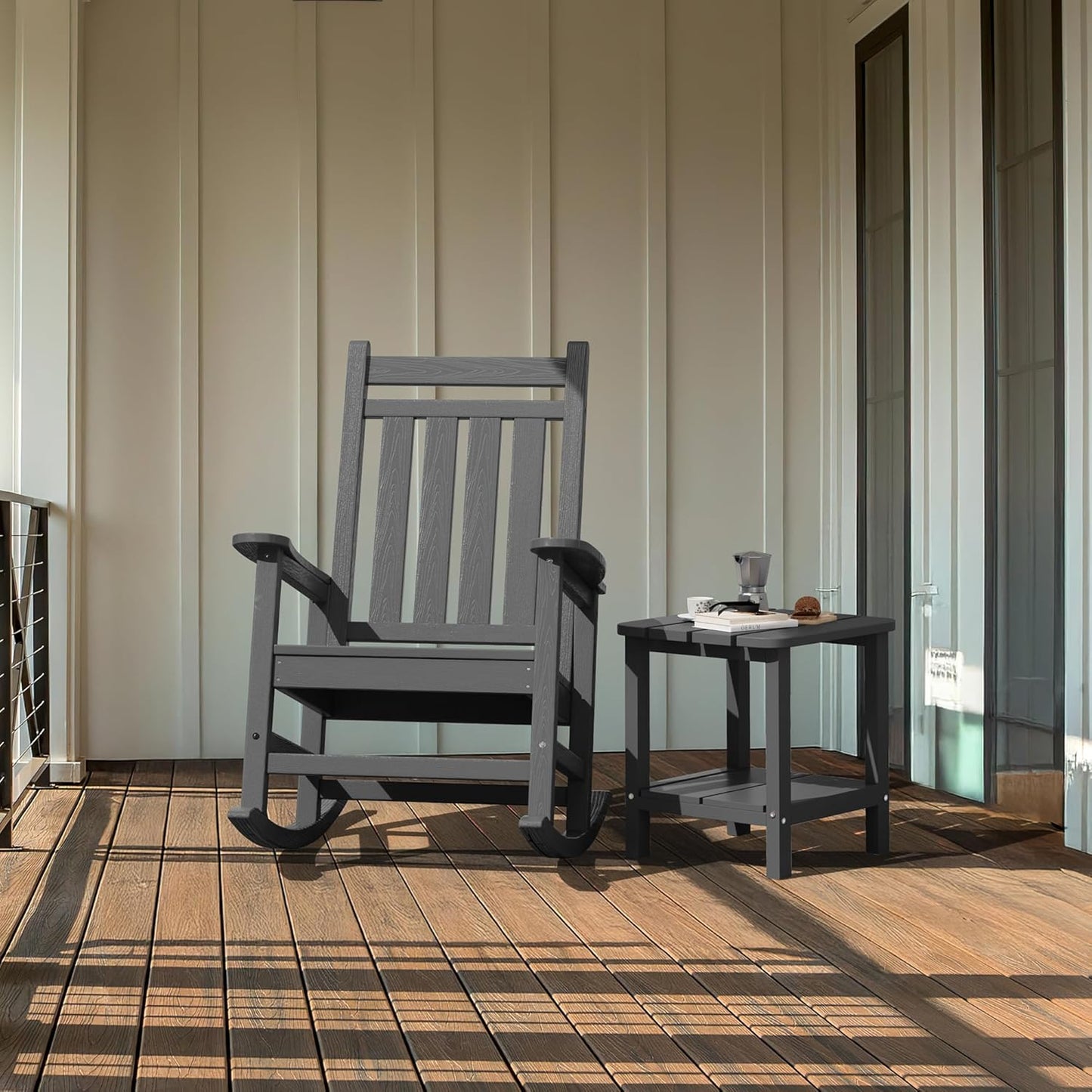 🌿 Adirondack Outdoor Side Table – Stylish & Weather-Resistant 🌞