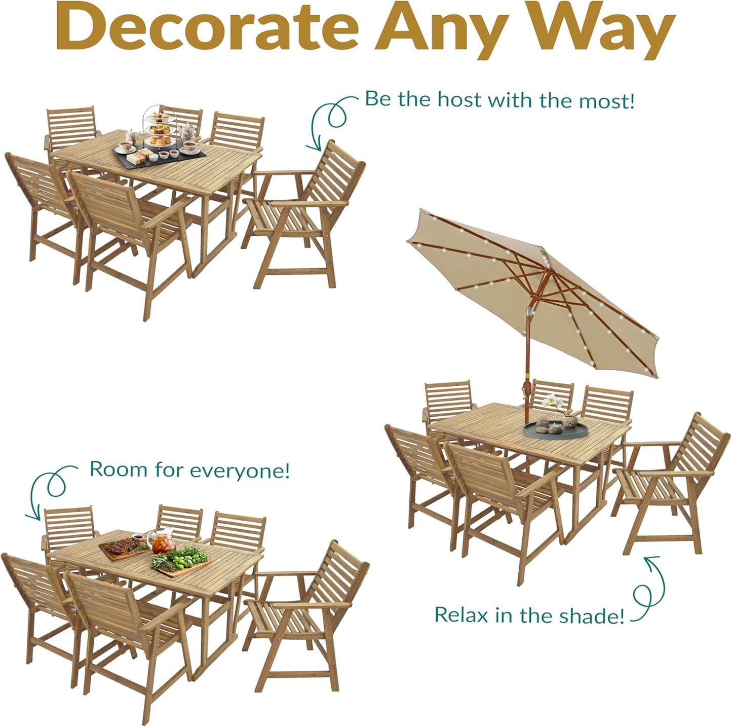 🌞 Cozy 7-Piece Outdoor Patio Dining Set – Relax, Dine & Enjoy Alfresco 🍹🍽️
