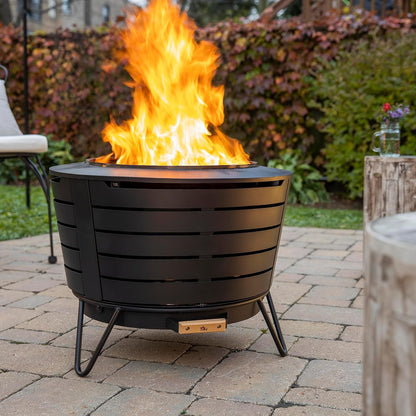 🔥 Outdoor Patio Fire Pit Set – Smokeless & Weather-Resistant 🌟 Perfect for Cozy Nights!