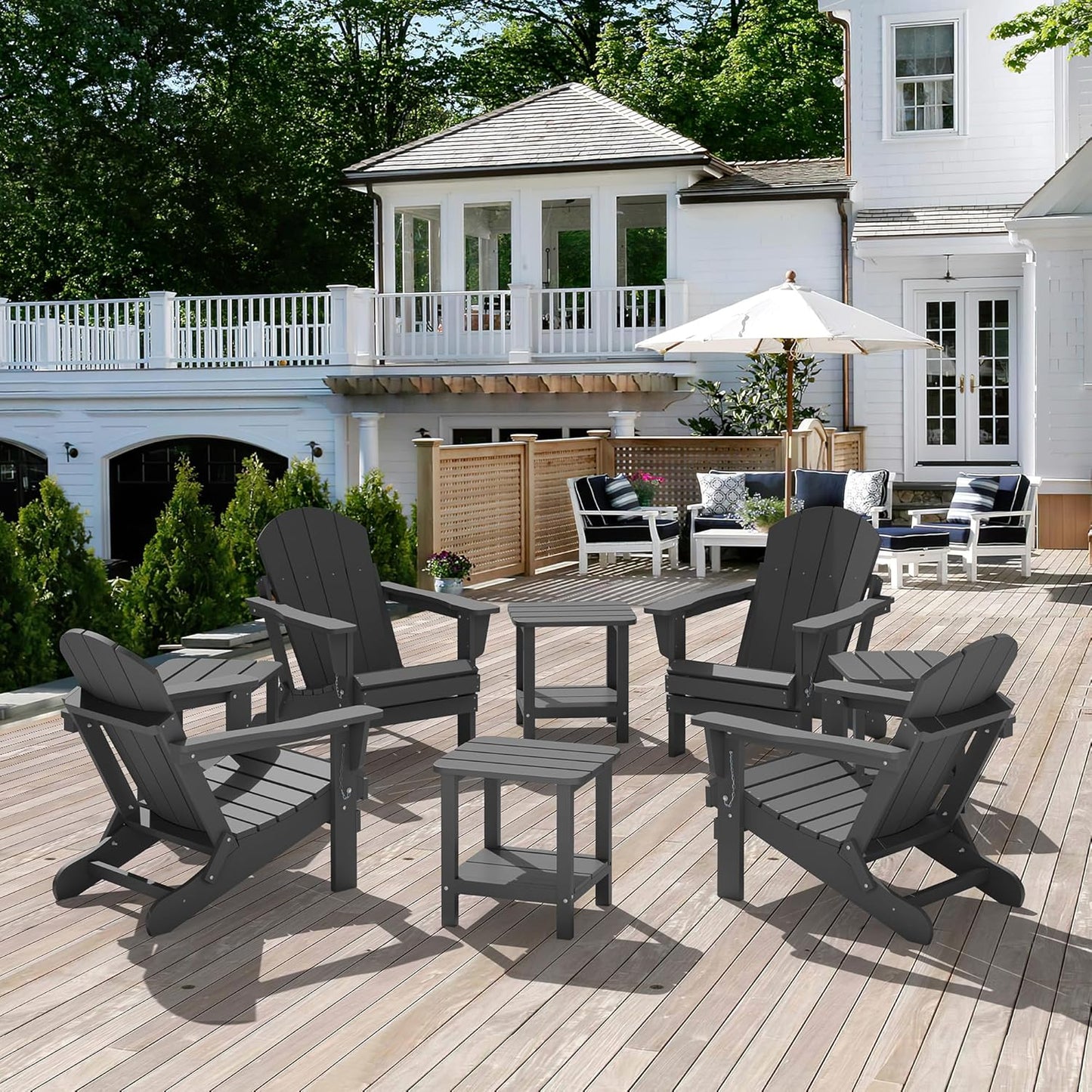🌿 Adirondack Outdoor Side Table – Stylish & Weather-Resistant 🌞
