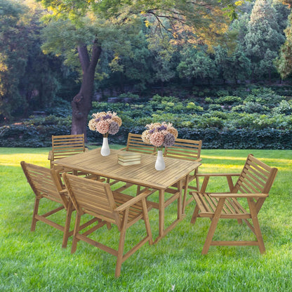 🌞 Cozy 7-Piece Outdoor Patio Dining Set – Relax, Dine & Enjoy Alfresco 🍹🍽️