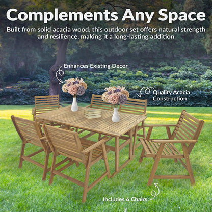 🌞 Cozy 7-Piece Outdoor Patio Dining Set – Relax, Dine & Enjoy Alfresco 🍹🍽️